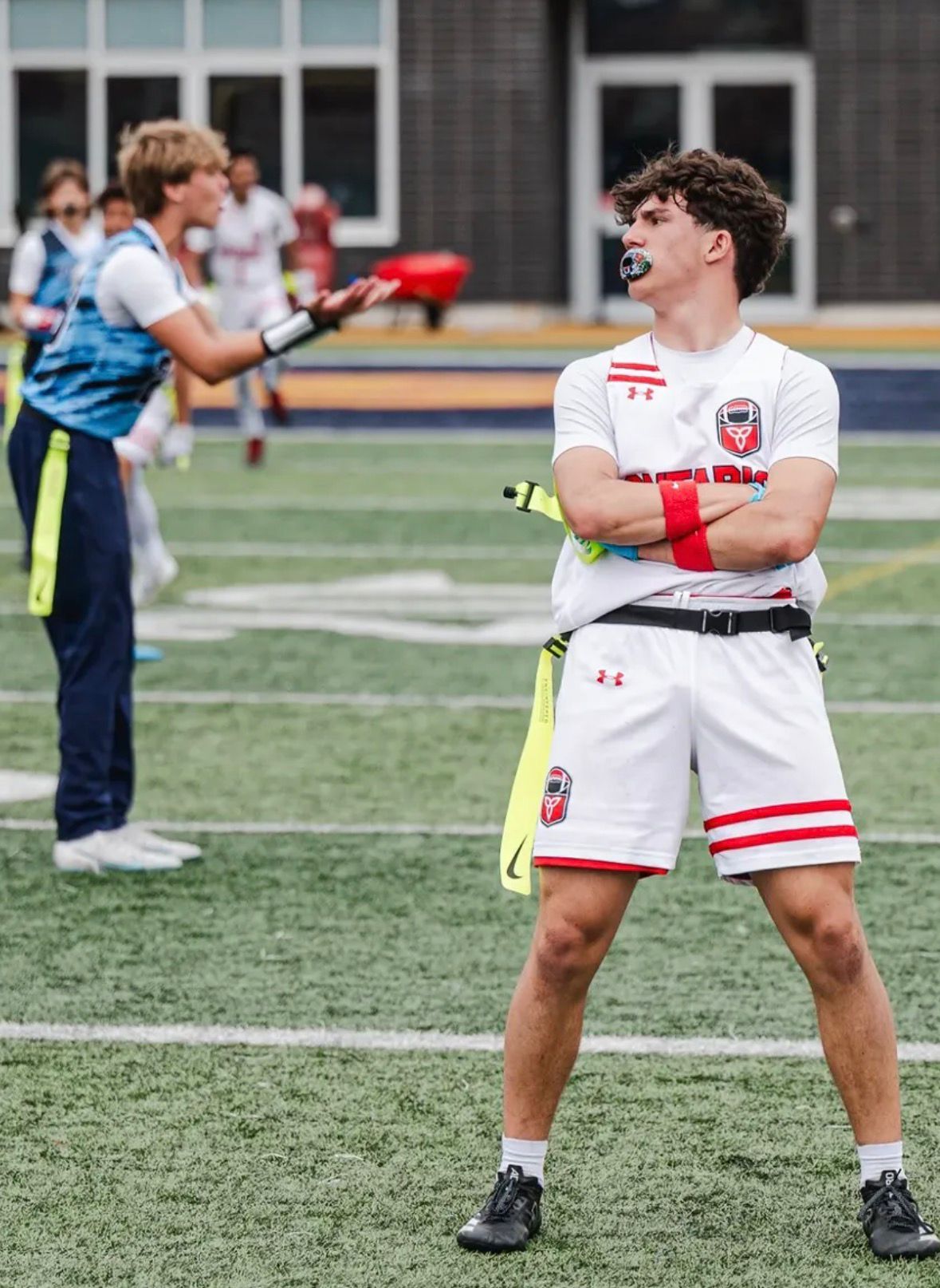 Jack Katsilieris on the field with Team Ontario in 2026